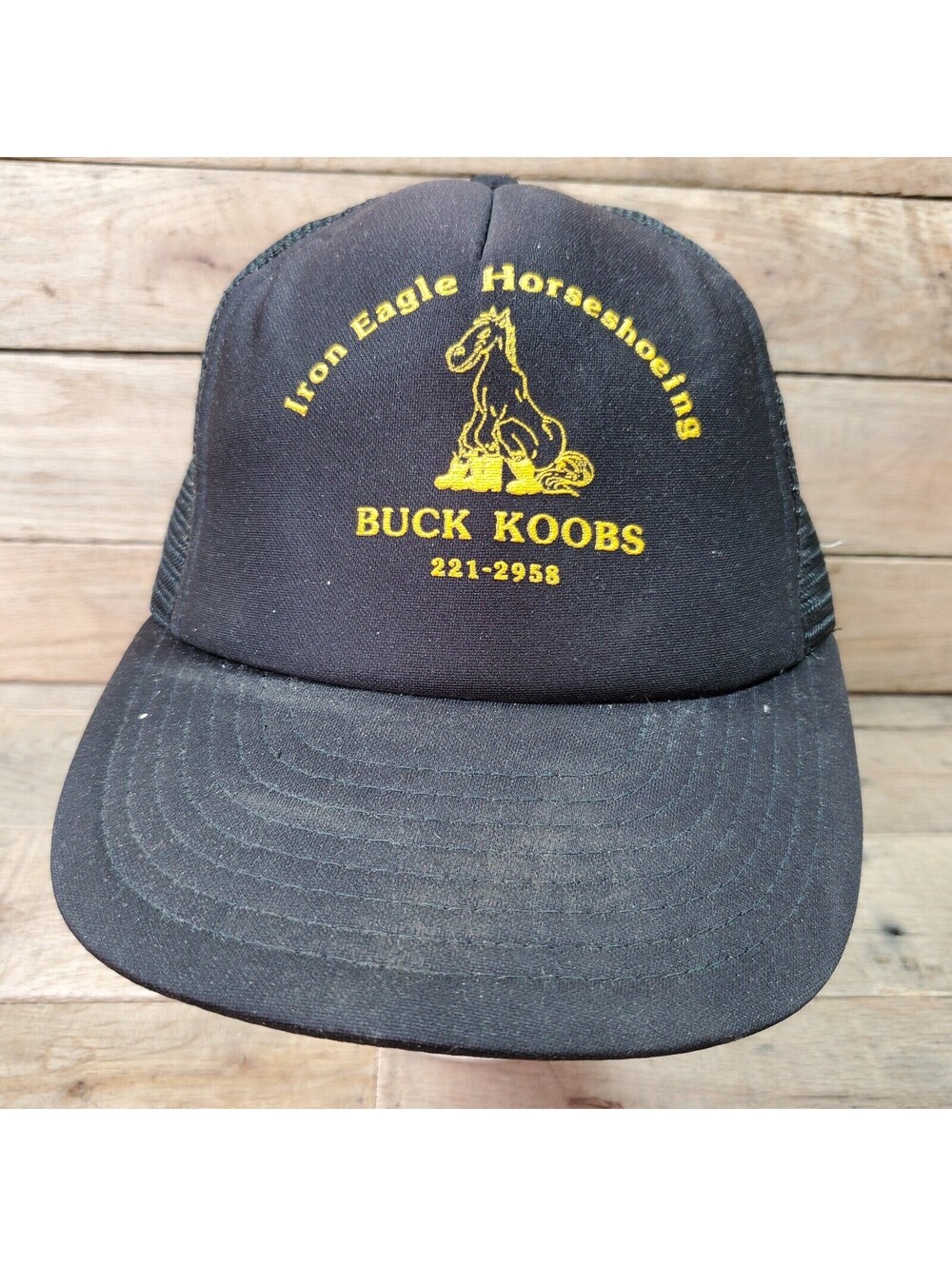 Iron Eagle Horseshoeing Buck Koobs Hat USED Hat Baseball Cap Hat